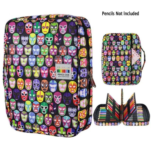 A luchador Dainyaw travellers patterned pencil case - Stationery Island