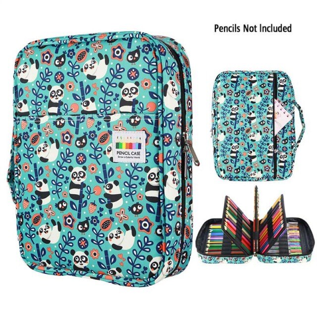 A panda Dainyaw travellers patterned pencil case - Stationery Island