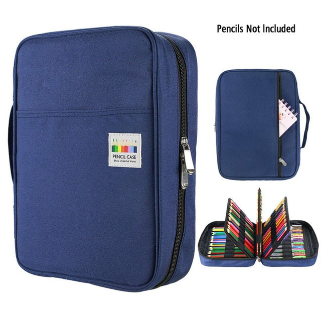 A blue Dainyaw travellers patterned pencil case - Stationery Island