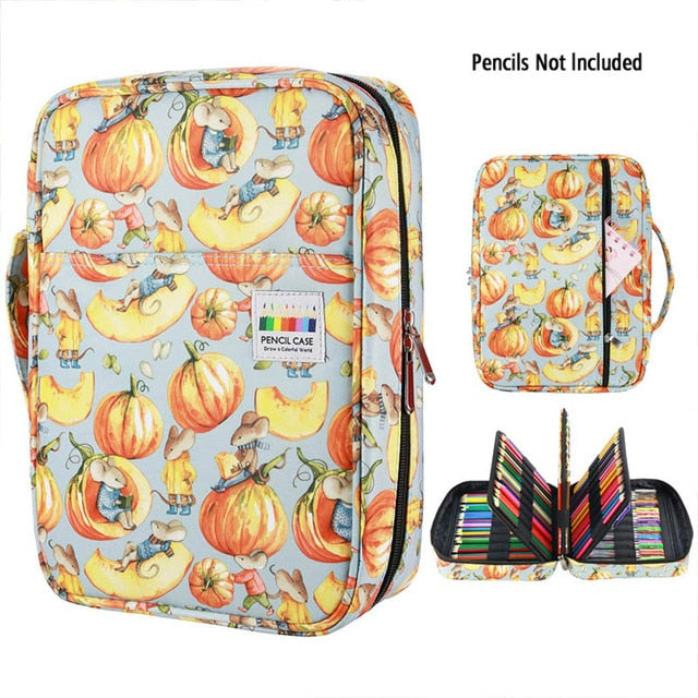 A mouse pumpkin Dainyaw travellers patterned pencil case - Stationery Island
