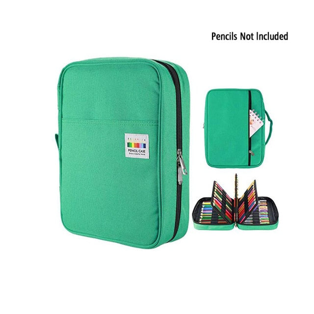 A green Dainyaw travellers patterned pencil case - Stationery Island