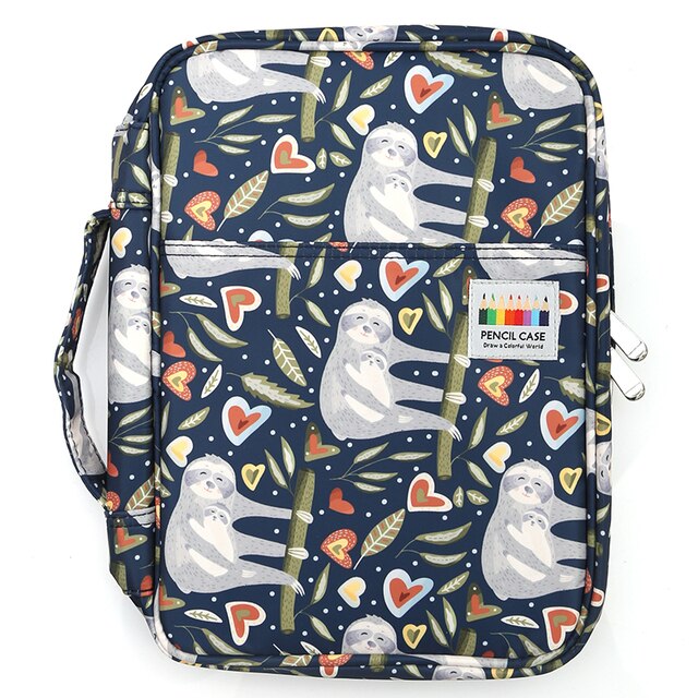 A sloth Dainyaw travellers patterned pencil case - Stationery Island