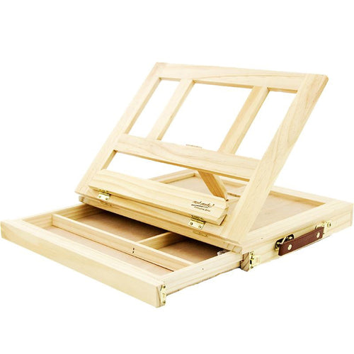 A portable wooden tabletop easel with drawer - Stationery Island