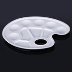 A plastic artists palette with thumb hole - Stationery Island