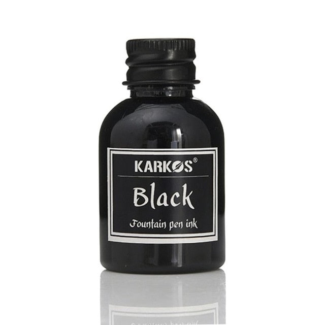 A black pure colourful 30ml pen ink bottle - Stationery Island