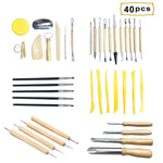 40 pieces included in the clay sculpting tool kit - Stationery Island