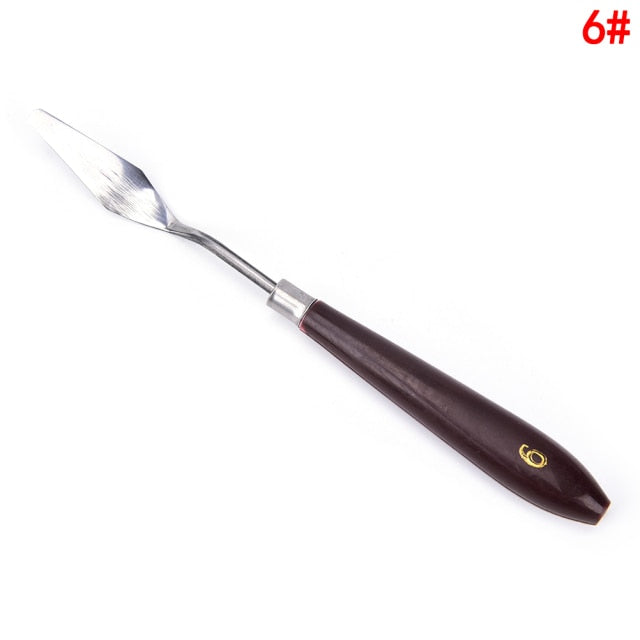 Design 6 of the stainless steel palette knife - Stationery Island