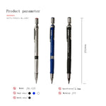 Measurements of the Baile 2.0mm 2B mechanical pencil - Stationery Island