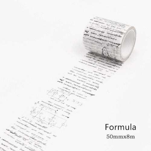 A formula washi tape that is 50mm x 8m - Stationery Island