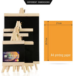 The 5 mini chalkboard easels have different dimensions - Stationery Island