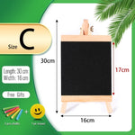 The measurements of the size C mini chalkboard easel with 5pcs chalks and 1 pc eraser included - Stationery Island