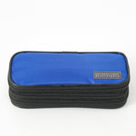 A blue and black zipper pencil case - Stationery Island