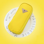 A yellow large capacity pencil case - Stationery Island