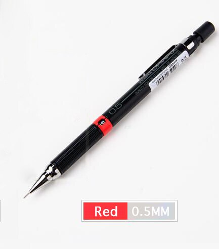A red Zebra 0.5mm HB mechanical pencil - Stationery Island