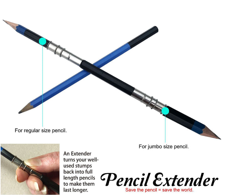 A pencil extender that is included in the set of 40 drawing art tool kit - Stationery Island