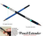 A pencil extender is included in the set of 72 drawing art tool kit - Stationery Island