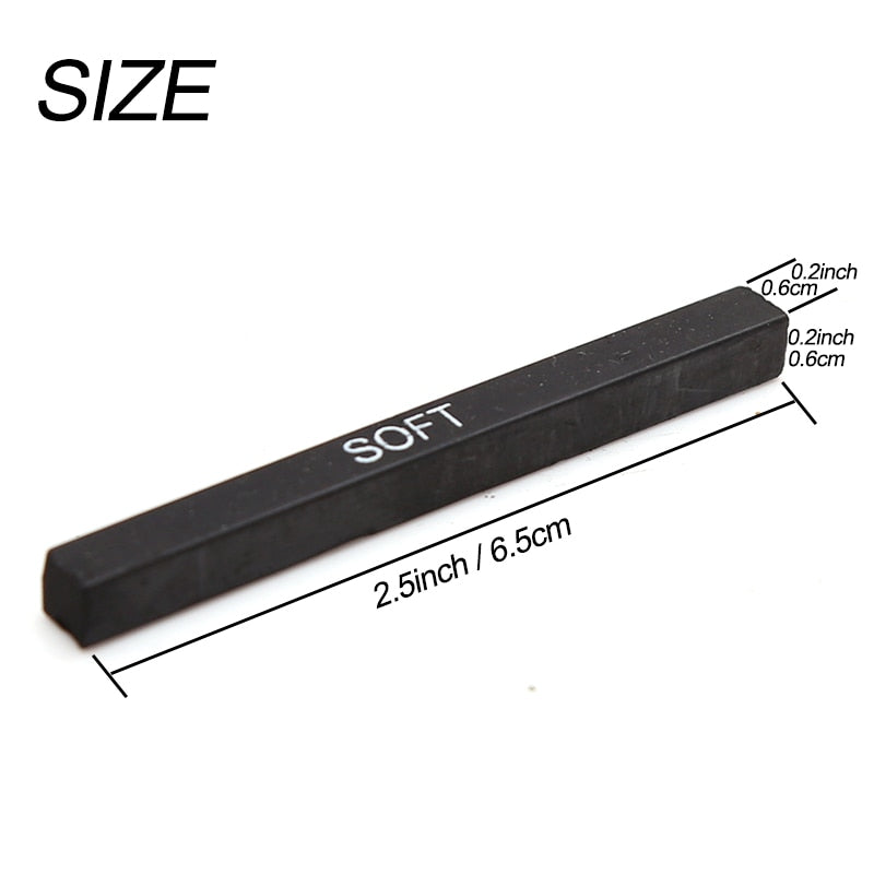 The sizing of a charcoal stick - Stationery Island
