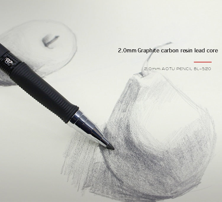 The Baile 2B mechanical pencil has a 2.0mm graphite carbon resin lead core - Stationery Island