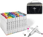 Assorted Colours Sketch Markers & Soft Carry Case - Set of 120