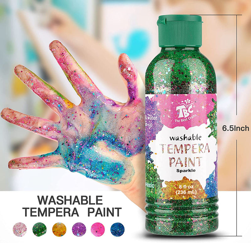The length of the TBC Tempera sparkle paint is 6.5 inches - Stationery Island