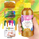 The TBC Tempera sparkle paint is sparkly, blends easily, glides smoothly and is washable - Stationery Island
